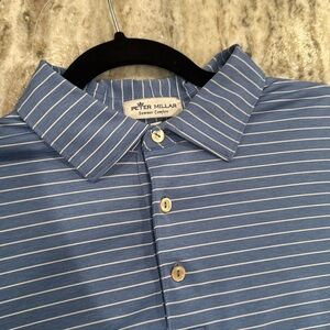 Peter Millar Summer Comfort Polo Large Blue